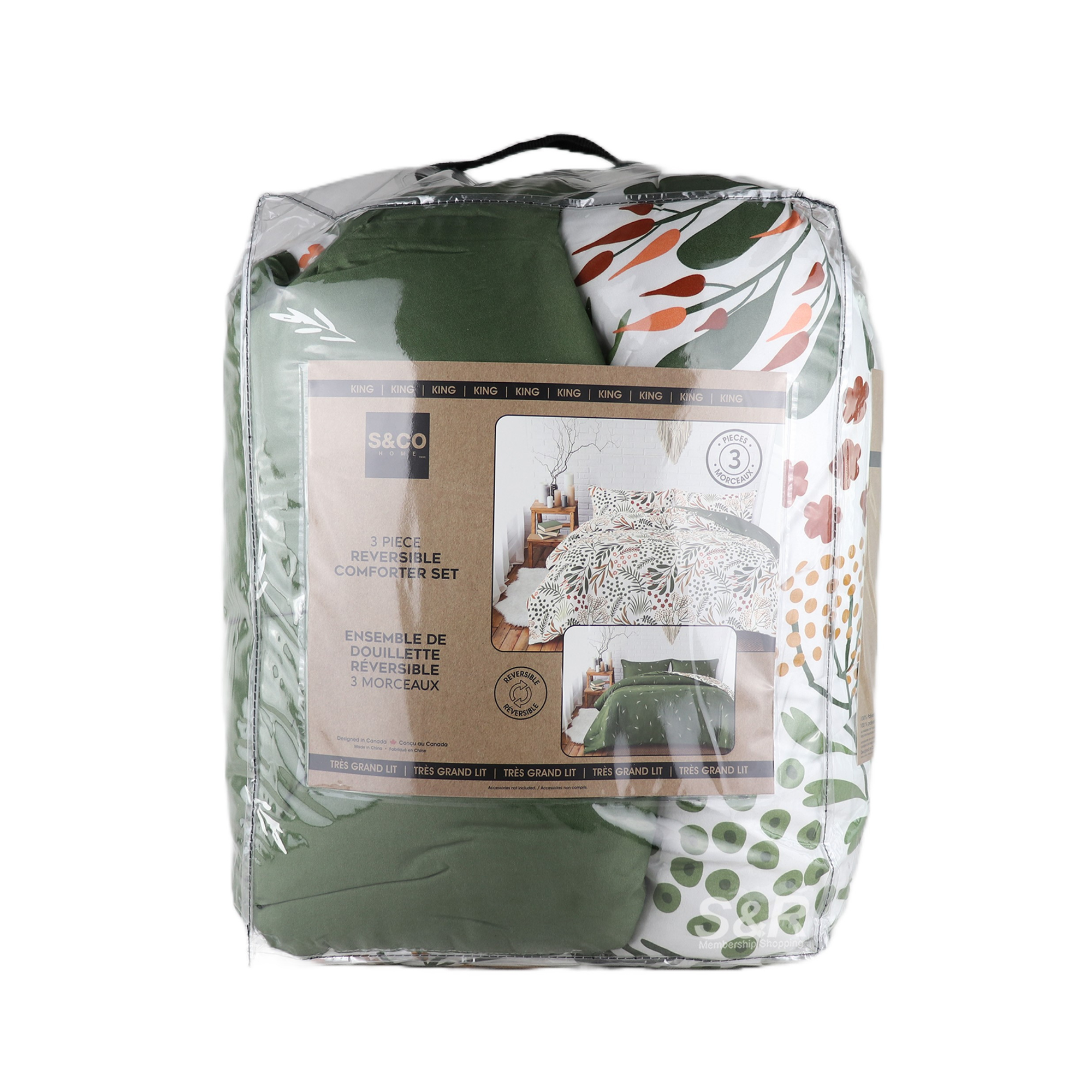S&CO Home King Reversible Comforter Set 3pcs S&CO Home King Reversible Comforter Set 3pcs